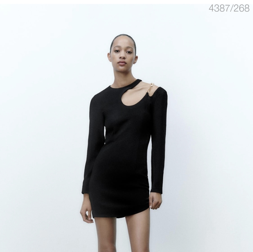 Zara Chain Link Mini Dress NWT